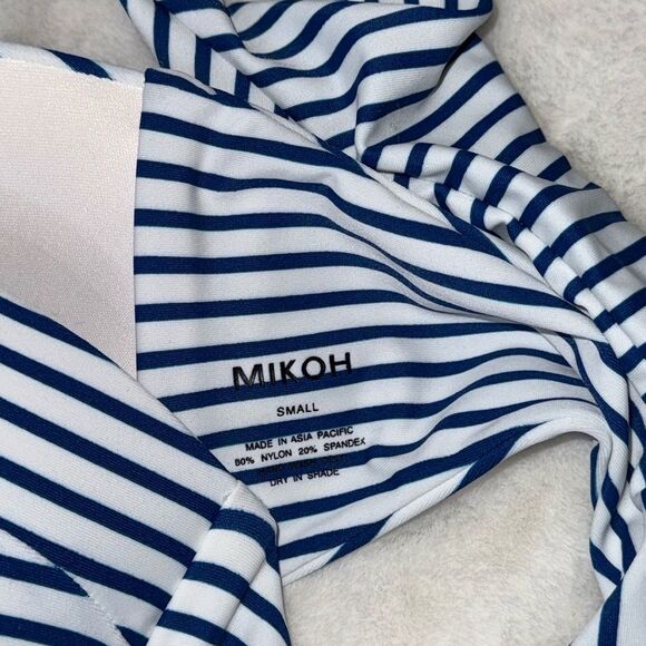 MIKOH Padded Bandeau High Neck Bikini Top Size Small - Picture 5 of 5